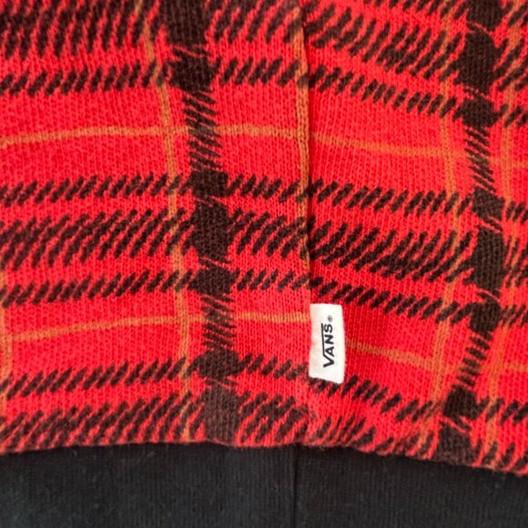 Vans Plaid Streetwear Red, Black & Beige Sweatshirt – Women’s Small S - Picture 9 of 10